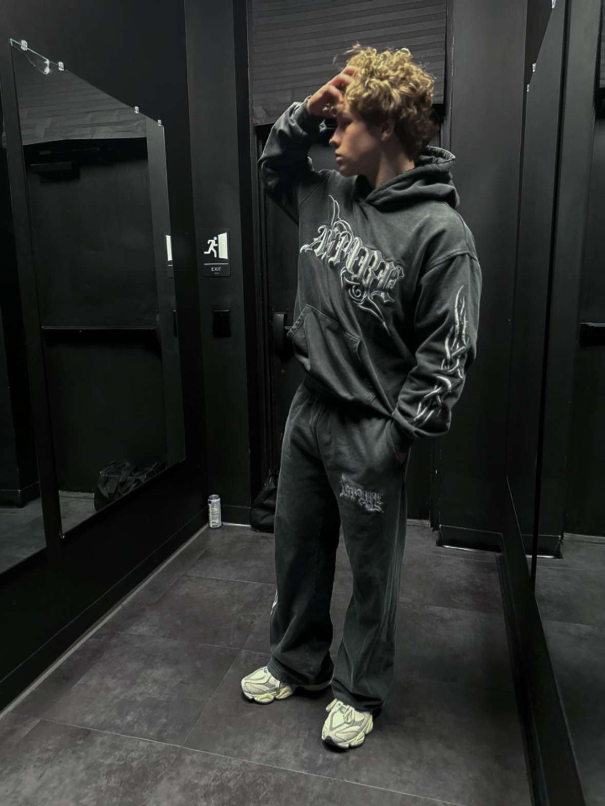 Gray Aspire OG Tribal Hoodie